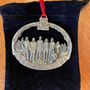 Harley Davidson 1998 HOG Pewter Christmas Ornament